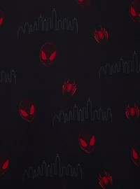 Marvel Spider-Man Miles Morales Mask Allover Print Woven Button-Up — BoxLunch Exclusive