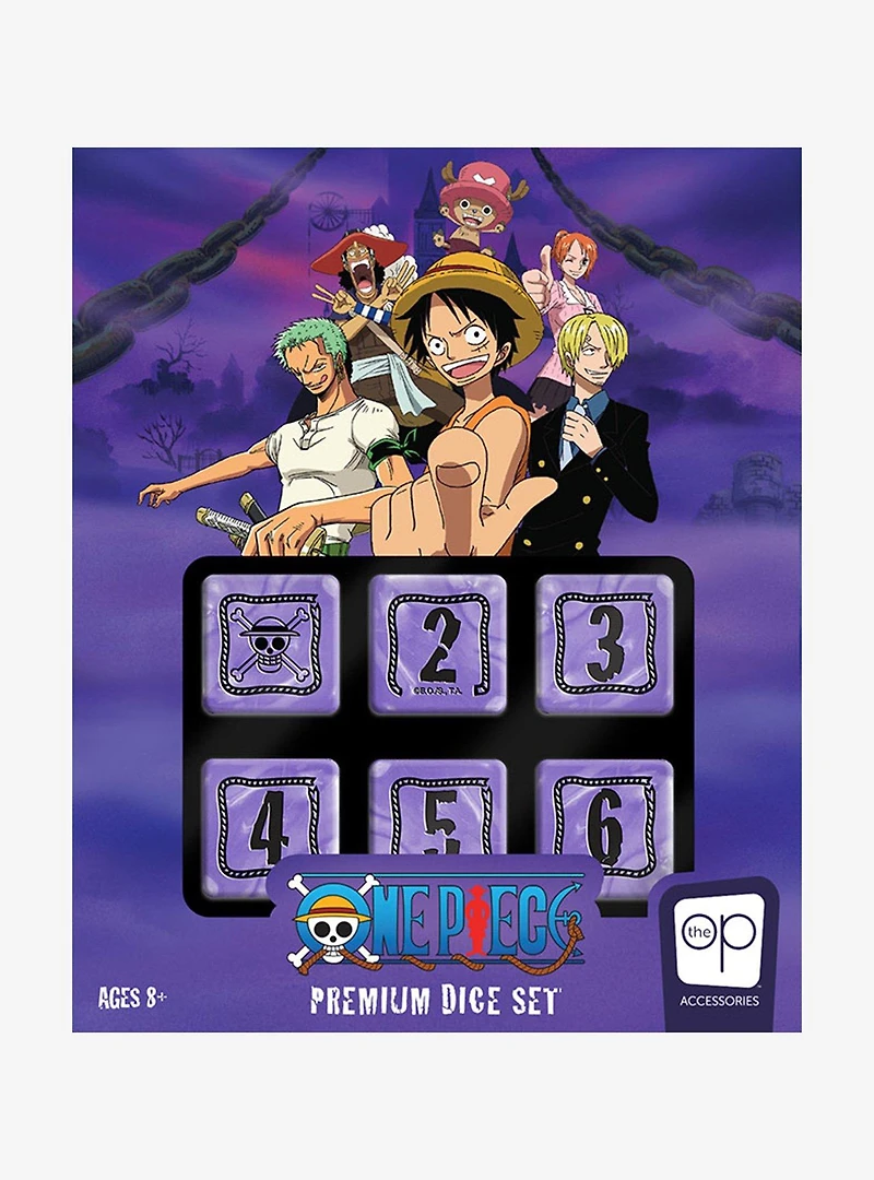 One Piece Glow-in-the-Dark Premium Dice Set