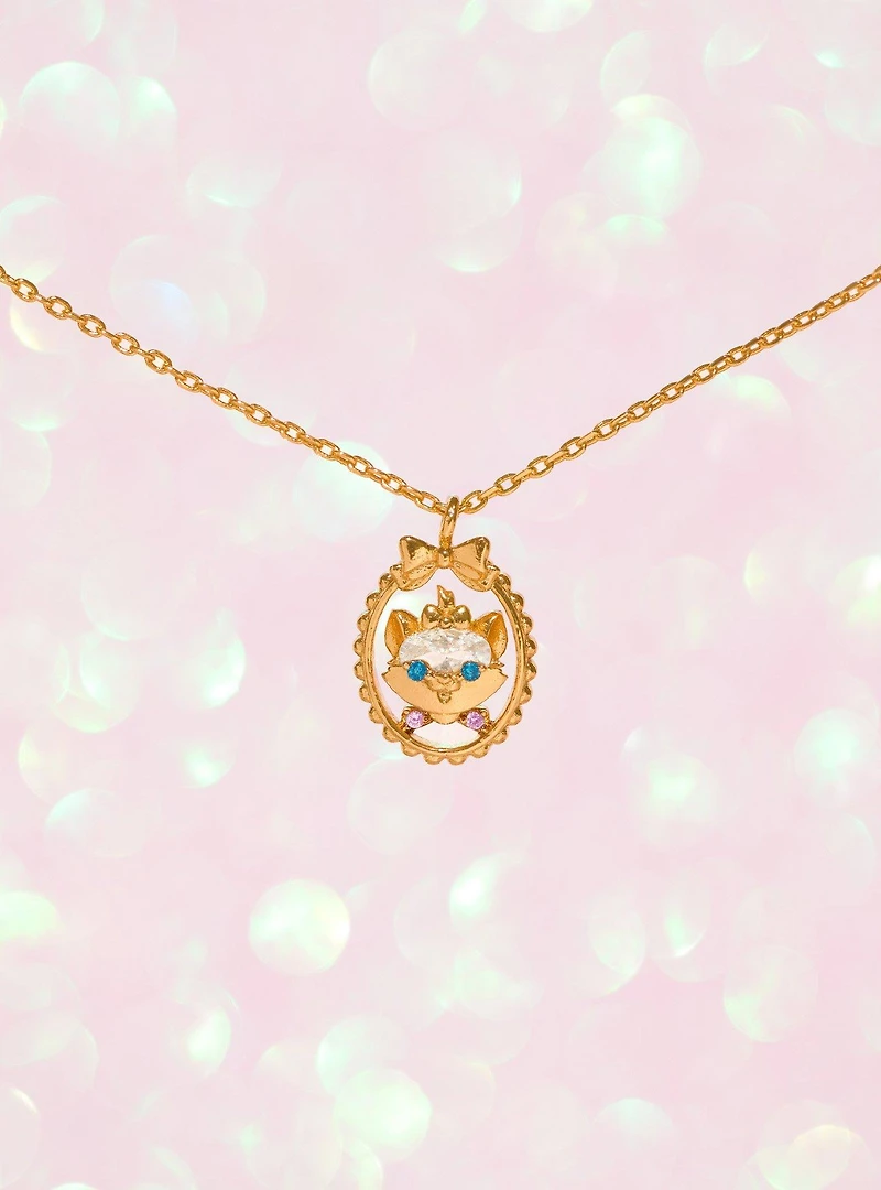 Girls Crew Disney The Aristocats Marie Portrait Necklace - BoxLunch Exclusive