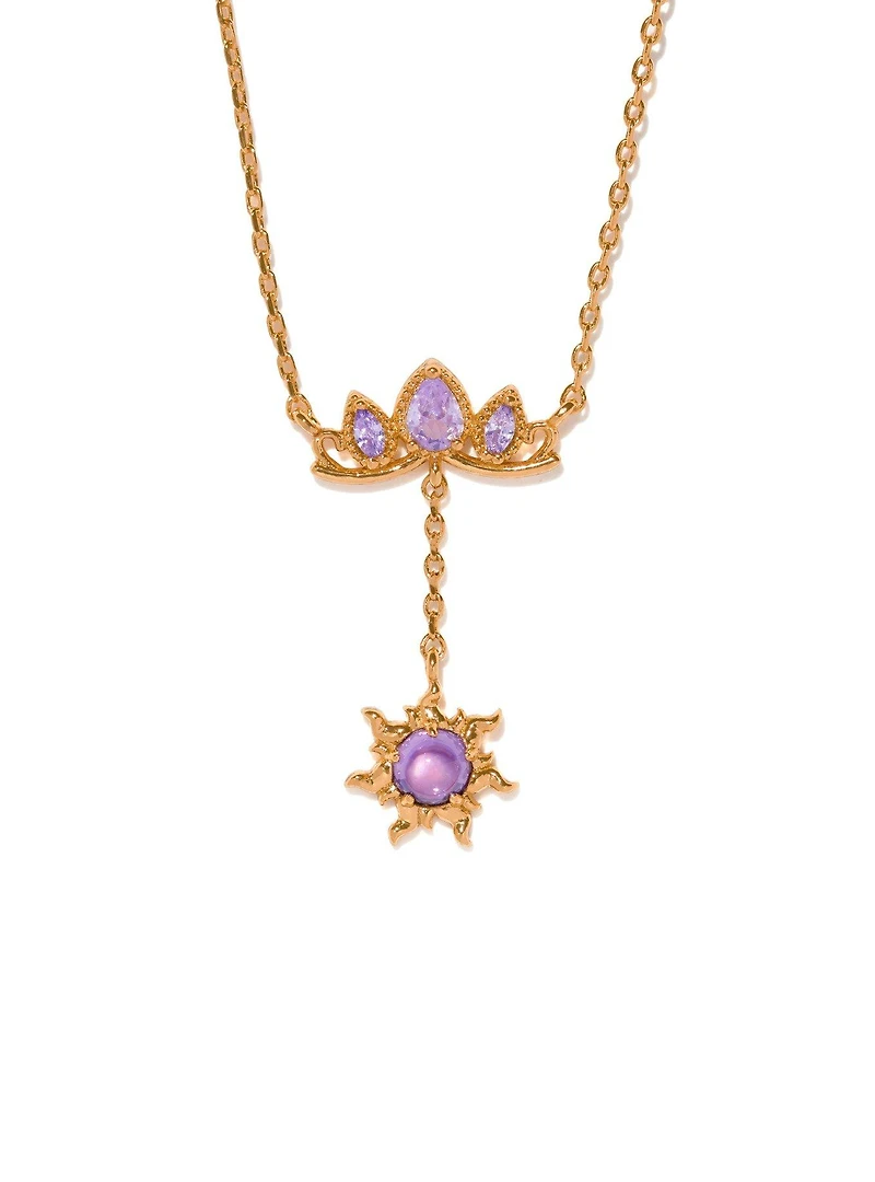 Girls Crew Disney Tangled Rapunzel's Crown Drop Charm Necklace - BoxLunch Exclusive