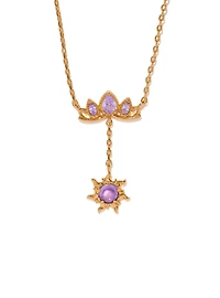 Girls Crew Disney Tangled Rapunzel's Crown Drop Charm Necklace - BoxLunch Exclusive
