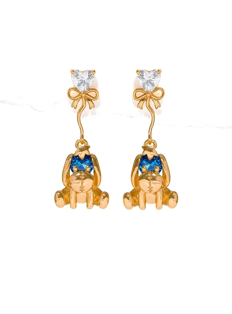 Girls Crew Disney Winnie the Pooh Eeyore Charm Stud Earrings - BoxLunch Exclusive