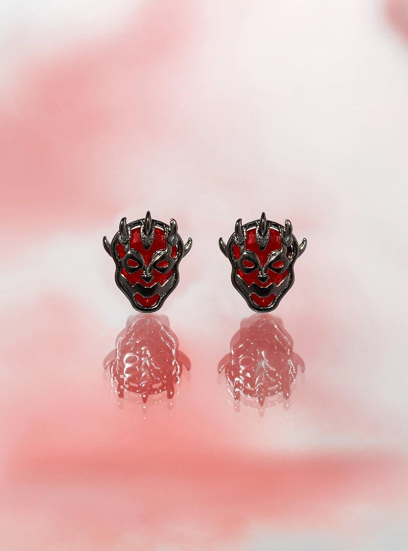 Girls Crew Star Wars Darth Maul Stud Earrings - BoxLunch Exclusive