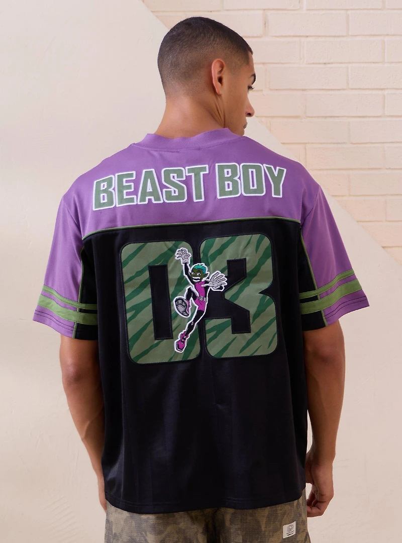 DC Comics Teen Titans Beast Boy Batting Jersey - BoxLunch Exclusive