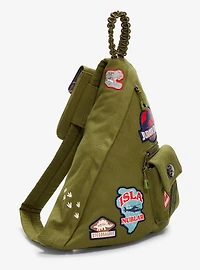 Jurassic Park Patches Triangle Sling Crossbody Bag - BoxLunch Exclusive