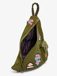 Jurassic Park Patches Triangle Sling Crossbody Bag - BoxLunch Exclusive