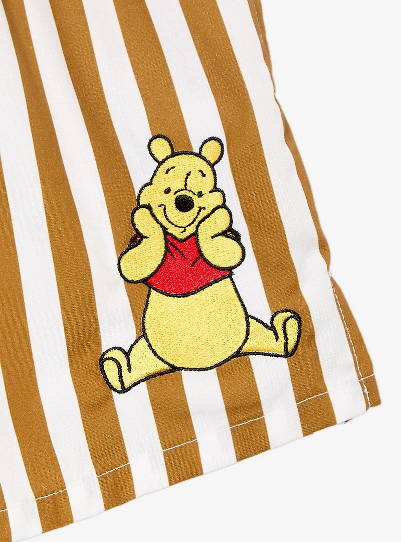 Disney Winnie the Pooh Striped Women's Boxer Shorts - BoxLunch Exclusive