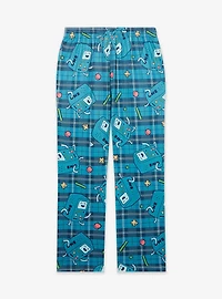 Adventure Time BMO Plaid Allover Print Sleep Pants - BoxLunch Exclusive