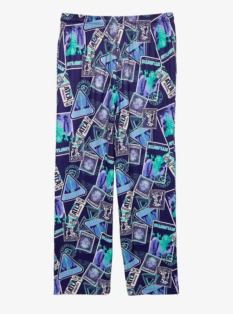 Disney Atlantis: The Lost Empire Stamps Allover Print Sleep Pants - BoxLunch Exclusive
