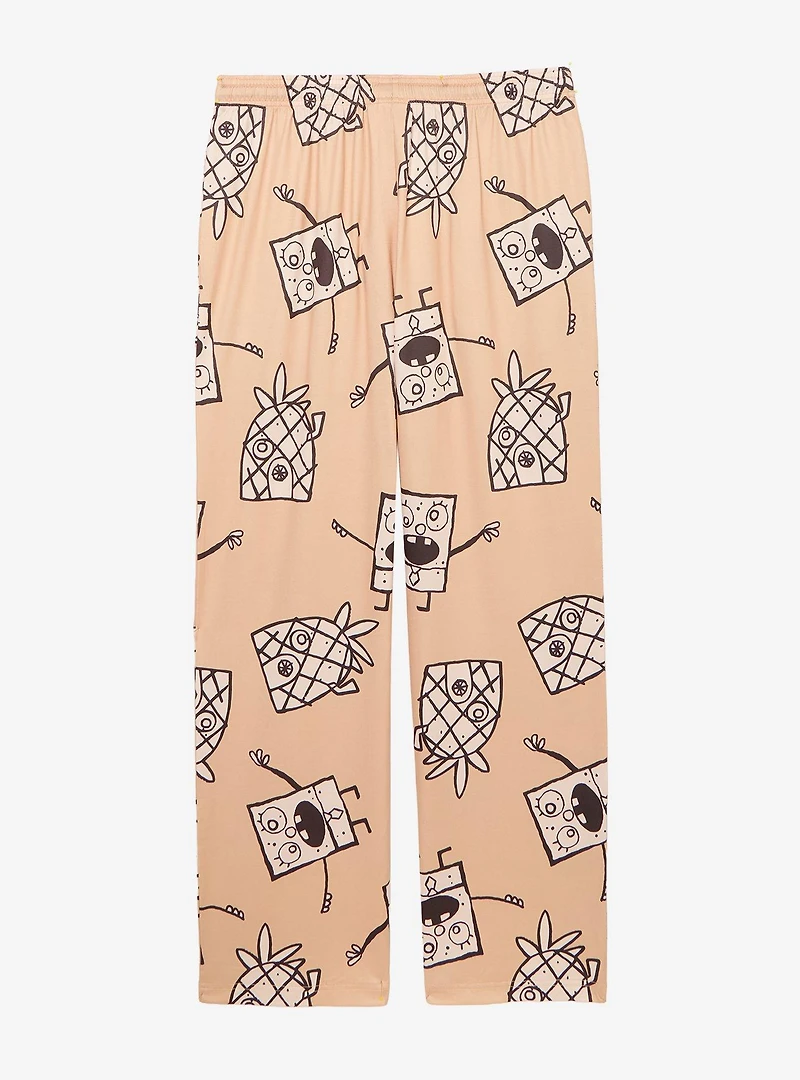 SpongeBob SquarePants DoodleBob Allover Print Sleep Pants — BoxLunch Exclusive