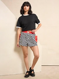 Disney Pixar Cars Lightning McQueen Checkered Women's Boxer Shorts — BoxLunch Exclusive