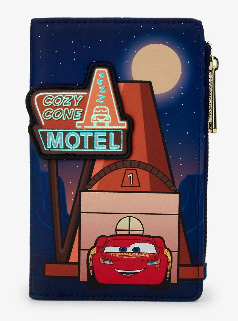 Loungefly Disney Pixar Cars Cozy Cone Motel Glow-in-the-Dark Wallet - BoxLunch Exclusive