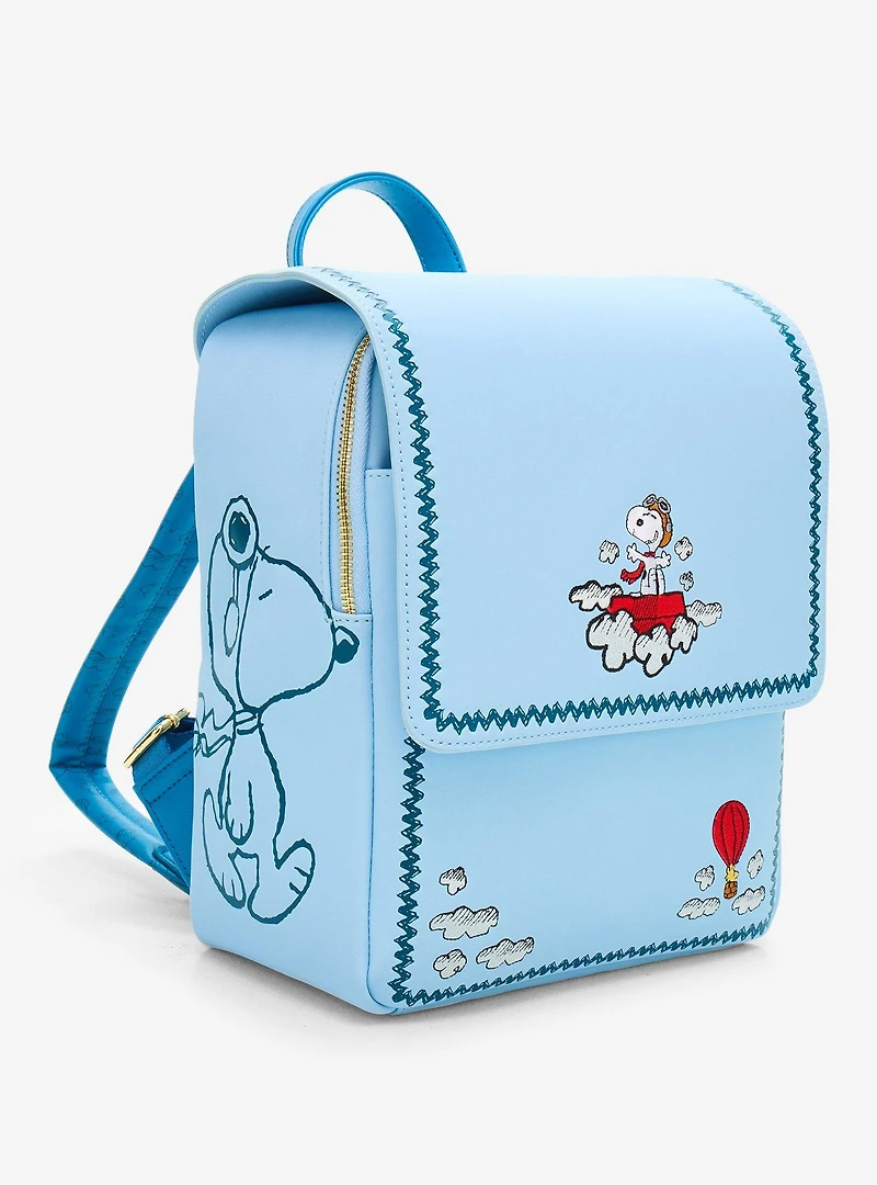 Loungefly Peanuts Snoopy and The Red Baron Mini Backpack - BoxLunch Exclusive