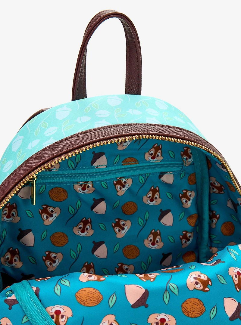 Loungefly Disney Chip & Dale Acorn Pile Chenille Mini Backpack - BoxLunch Exclusive