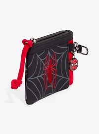 Marvel Spider-Man Web Logo Zippered Cardholder - BoxLunch Exclusive