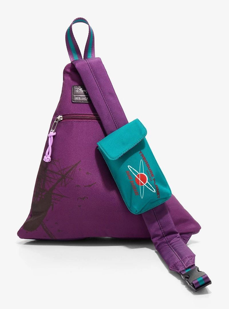 Disney Treasure Planet Character Stamps Triangle Crossbody Sling - BoxLunch Exclusive