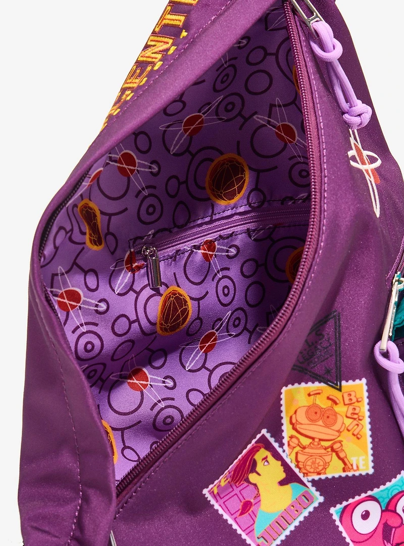 Disney Treasure Planet Character Stamps Triangle Crossbody Sling - BoxLunch Exclusive