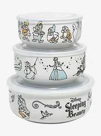 Disney Princess Sketch Character Bowl with Lid Set - BoxLunch Exclusive
