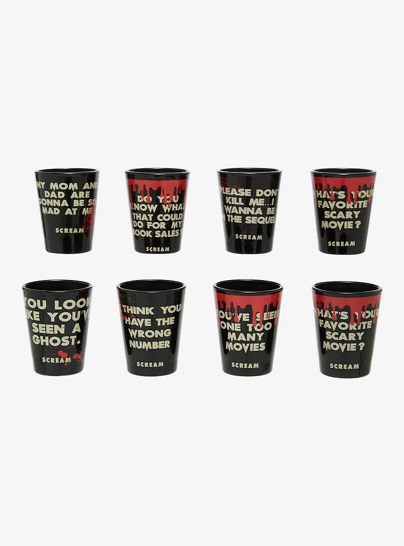 Scream Characters & Quotes Blind Box Mini Glass — BoxLunch Exclusive