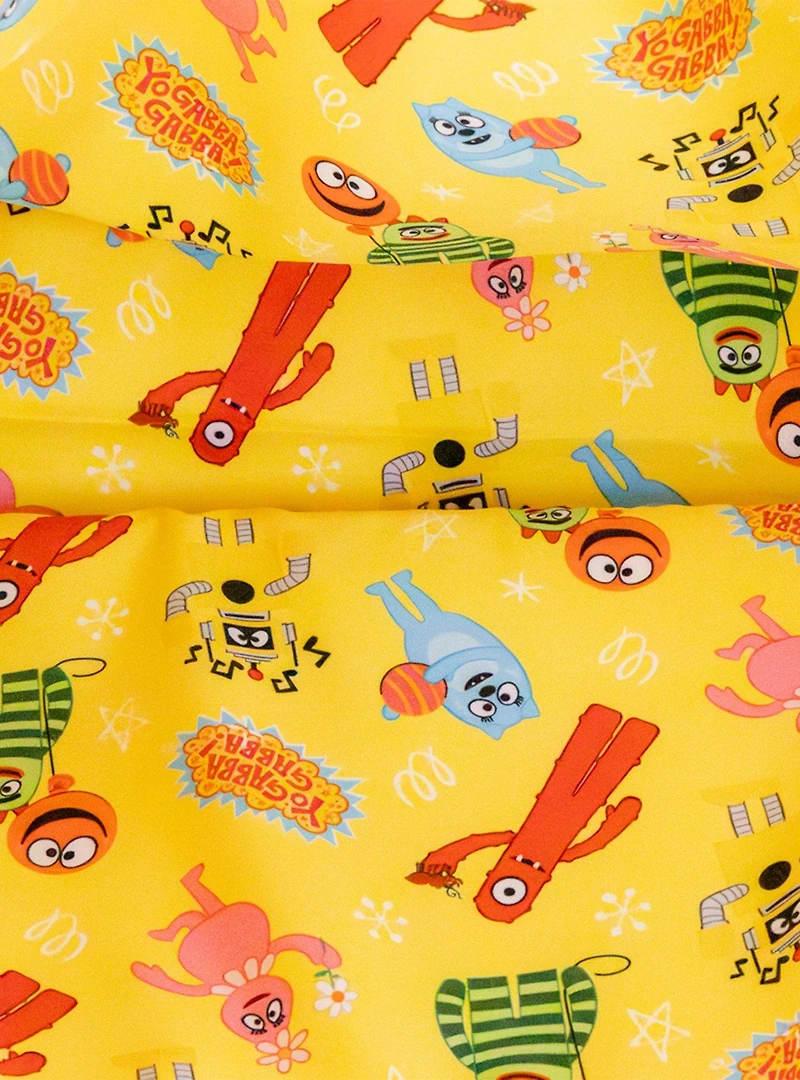Whatever! Makes You Happy x Yo Gabba Gabba! Lands Double Sided Puffy Tote Bag