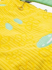Whatever! Makes You Happy x Peanuts Sherbet Spring Snoopy Head Oversized Corduroy Tote Bag