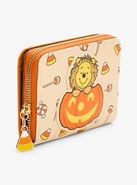 Disney Winnie the Pooh Lion Pooh Bear Pumpkin Zip Wallet - BoxLunch Exclusive