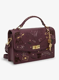 Harry Potter Flocked Magical Icons Crossbody Bag - BoxLunch Exclusive