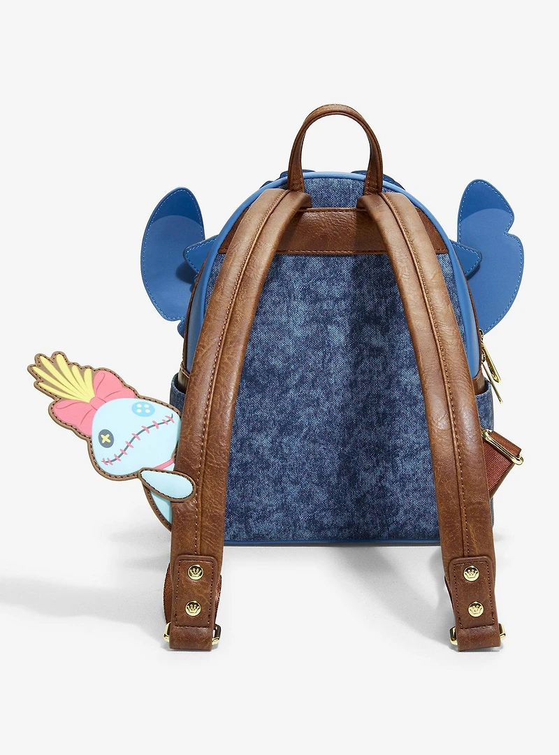 Loungefly Disney Lilo & Stitch Pirate Stitch Figural Mini Backpack - BoxLunch Exclusive