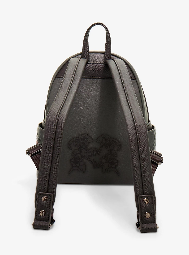 Loungefly Harry Potter The Deathly Hallows Floral Mini Backpack