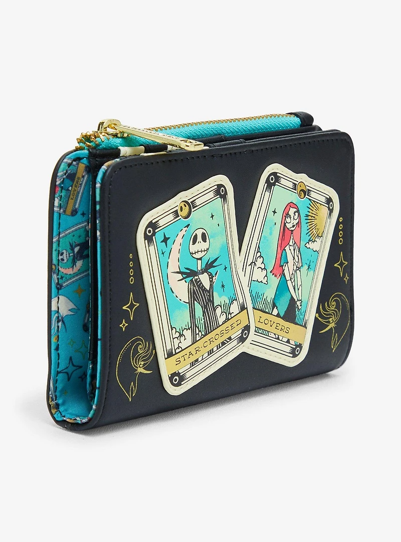 Loungefly Disney The Nightmare Before Christmas Jack & Sally Star-Crossed Lovers Tarot Cards Wallet - BoxLunch Exclusive