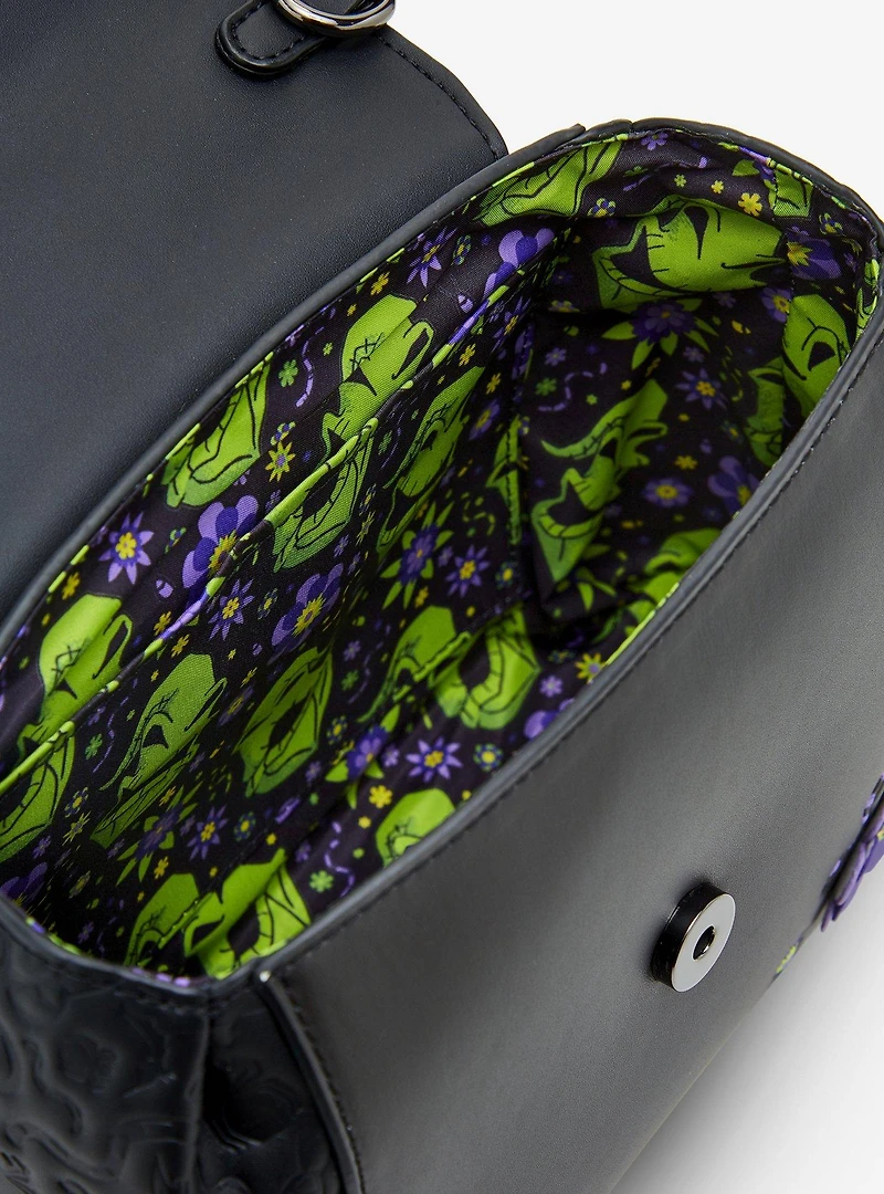 Disney The Nightmare Before Christmas Oogie Boogie Floral Crossbody Bag - BoxLunch Exclusive