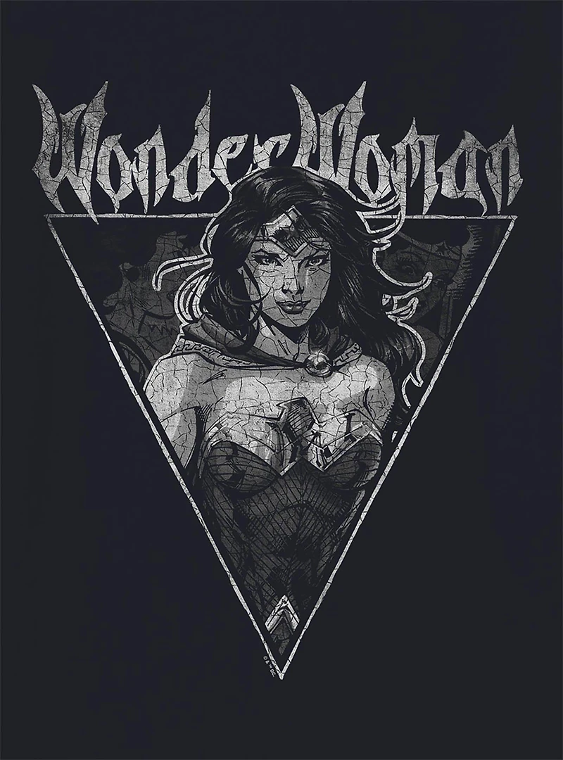 DC Comics Justice League Wonder Woman Vintage Metal T-Shirt