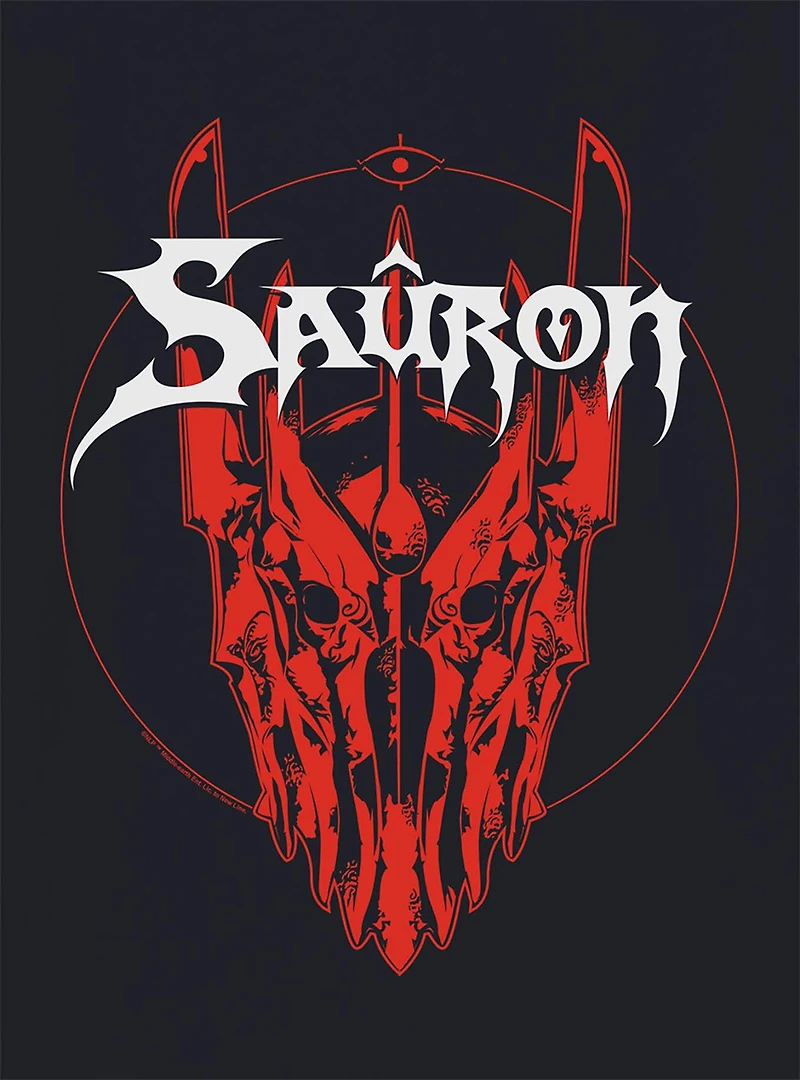 the Lord of Rings Sauron Helmet Band T-Shirt