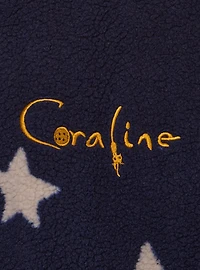 Coraline Star Allover Print Women's Hooded Sherpa Jacket - BoxLunch Exclusive