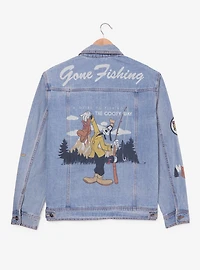 Disney Goofy Gone Fishing Allover Print Women's Denim Jacket - BoxLunch Exclusive