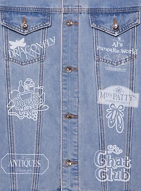 Gilmore Girls Locations Allover Print Women's Denim Jacket - BoxLunch Exclusive