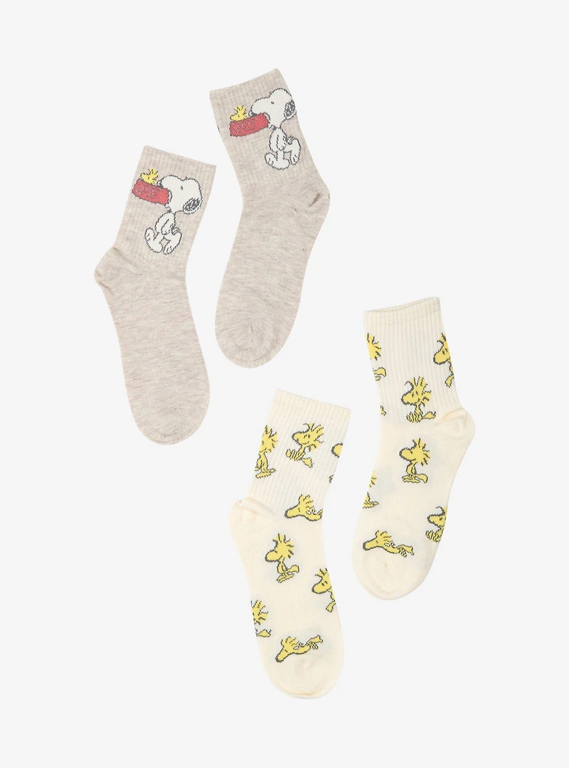 Peanuts Snoopy & Woodstock Crew Sock Set