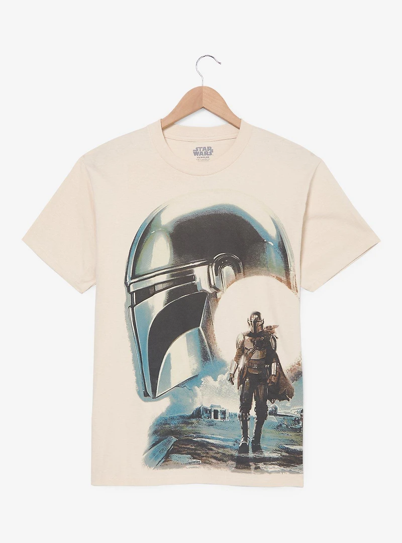 Star Wars The Mandalorian Helmet Portrait T-Shirt - BoxLunch Exclusive