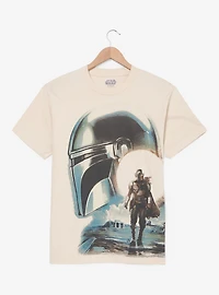 Star Wars The Mandalorian Helmet Portrait T-Shirt - BoxLunch Exclusive