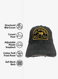 Star Trek TOS Enterprise Arch Vintage Trucker Cap