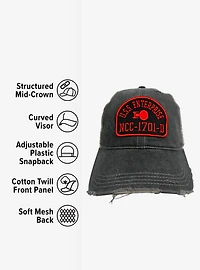 Star Trek Next Gen Enterprise Arch Vintage Trucker Cap