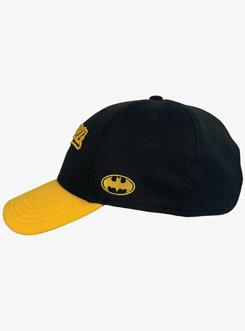 DC Comics Batman Tail 6 Panel Structured Strech Fit Ball Cap