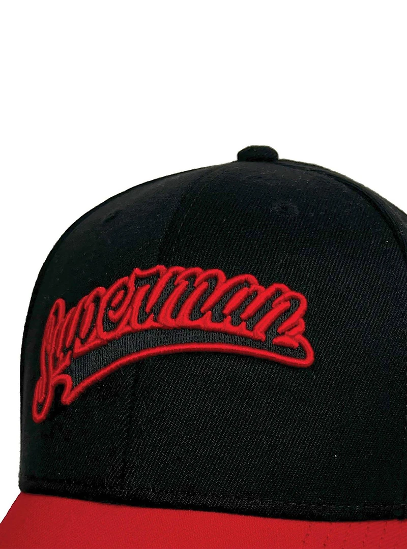 DC Comics Superman Tail 6 Panel Structured Strech Fit Ball Cap