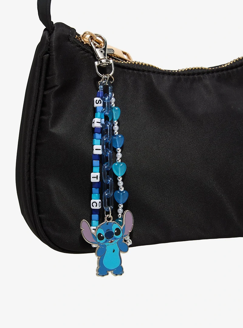 Disney Lilo & Stitch Beaded Stitch Multi-Charm Keychain