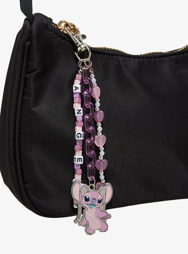 Disney Lilo & Stitch Beaded Angel Keychain