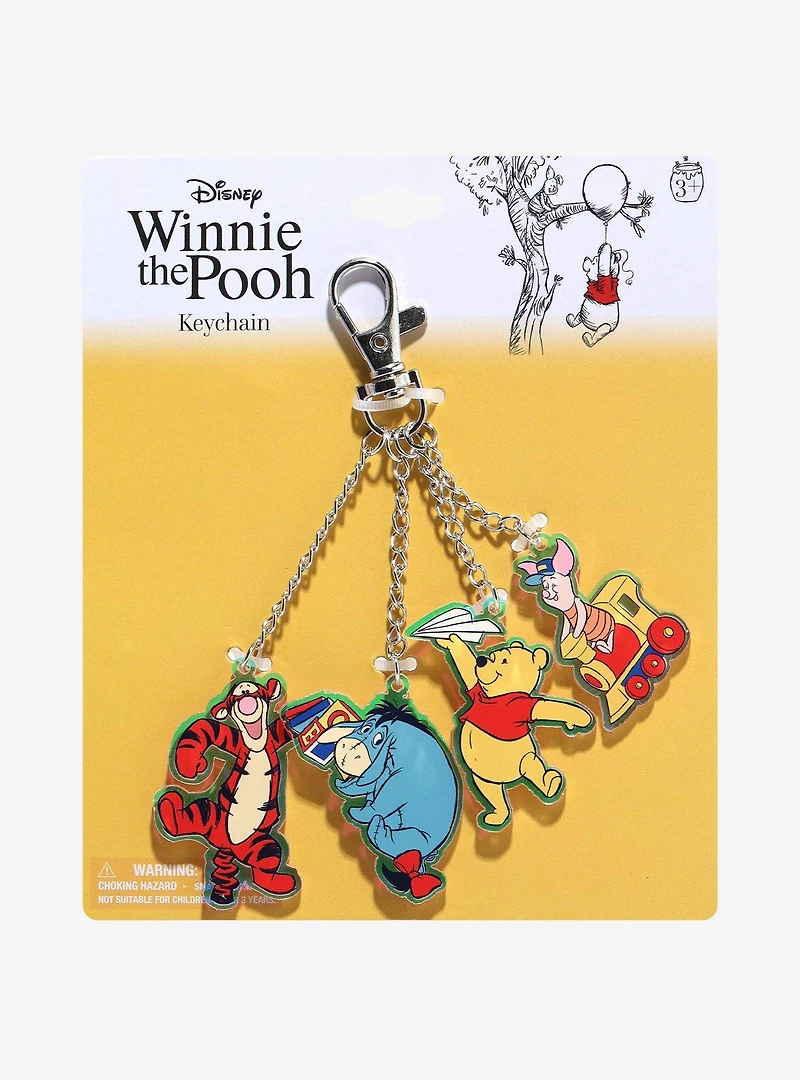 Disney Winnie the Pooh Multi-Charm Keychain