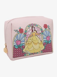 Disney Beauty and The Beast Belle Stained Glass Portrait Cosmetic Case - BoxLunch Exclusive