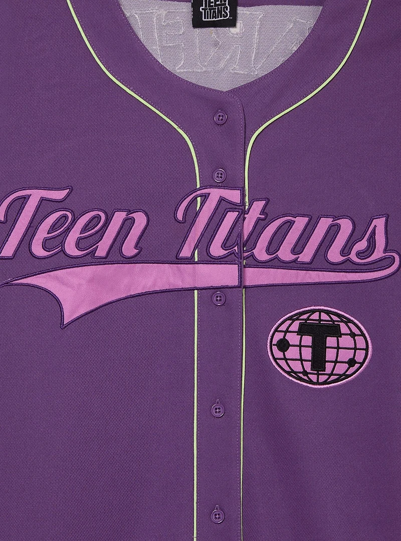 Teen Titans Starfire Women's Cropped Baseball Jersey — BoxLunch Exclusive