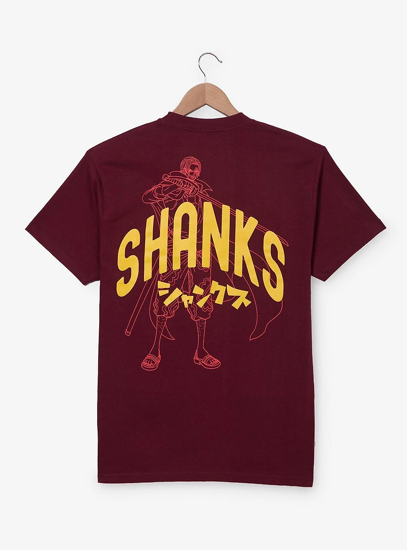 One Piece Red Haired Shanks T-Shirt - BoxLunch Exclusive
