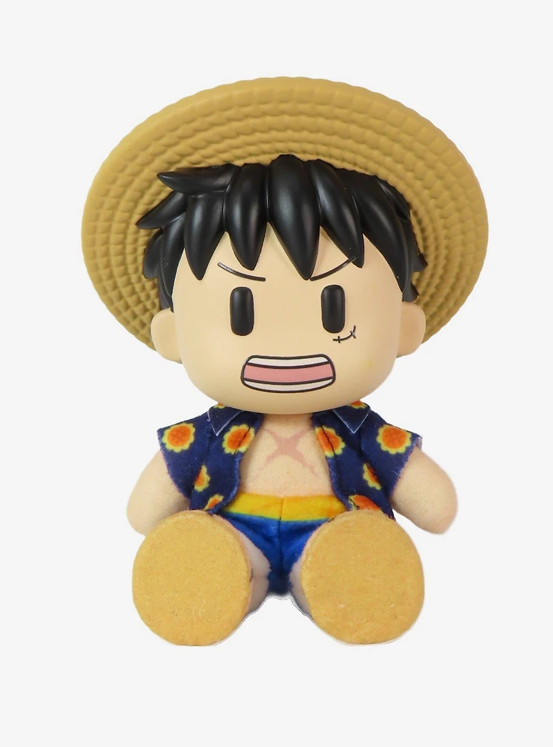 FigureKey One Piece Monkey D. Luffy (Dressrosa Arc) Plush Figure 4.5" H